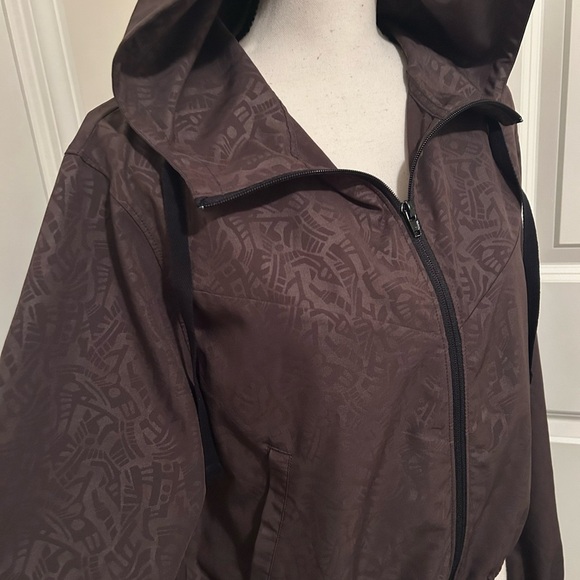 Hurley brown boho windbreaker balloon sleeve - Picture 2 of 6